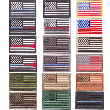 

3D Embroidery American Flag Military Tactic Patch Ironing Or Sewing To Any Clothing Backpack Hat Handmade Decorative Badge Icon