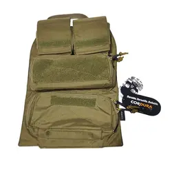 Outdoor Sports Tactical Modular Modeling Vest Zipper Back Panel Accessory Bag Sundry Bag Cordura Fabric TC0183