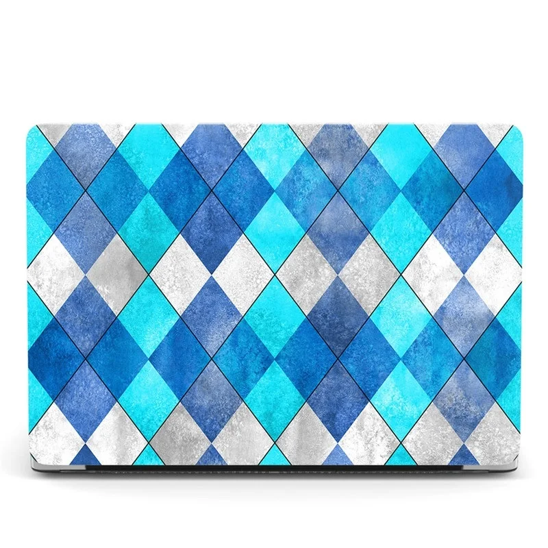 

Case for Macbook Air 13 A2179 2020 Glitter Cute Plaid Rhombus Matte Cover for Apple Mac book Air 13 inch A1466 A1369 A1932 2018