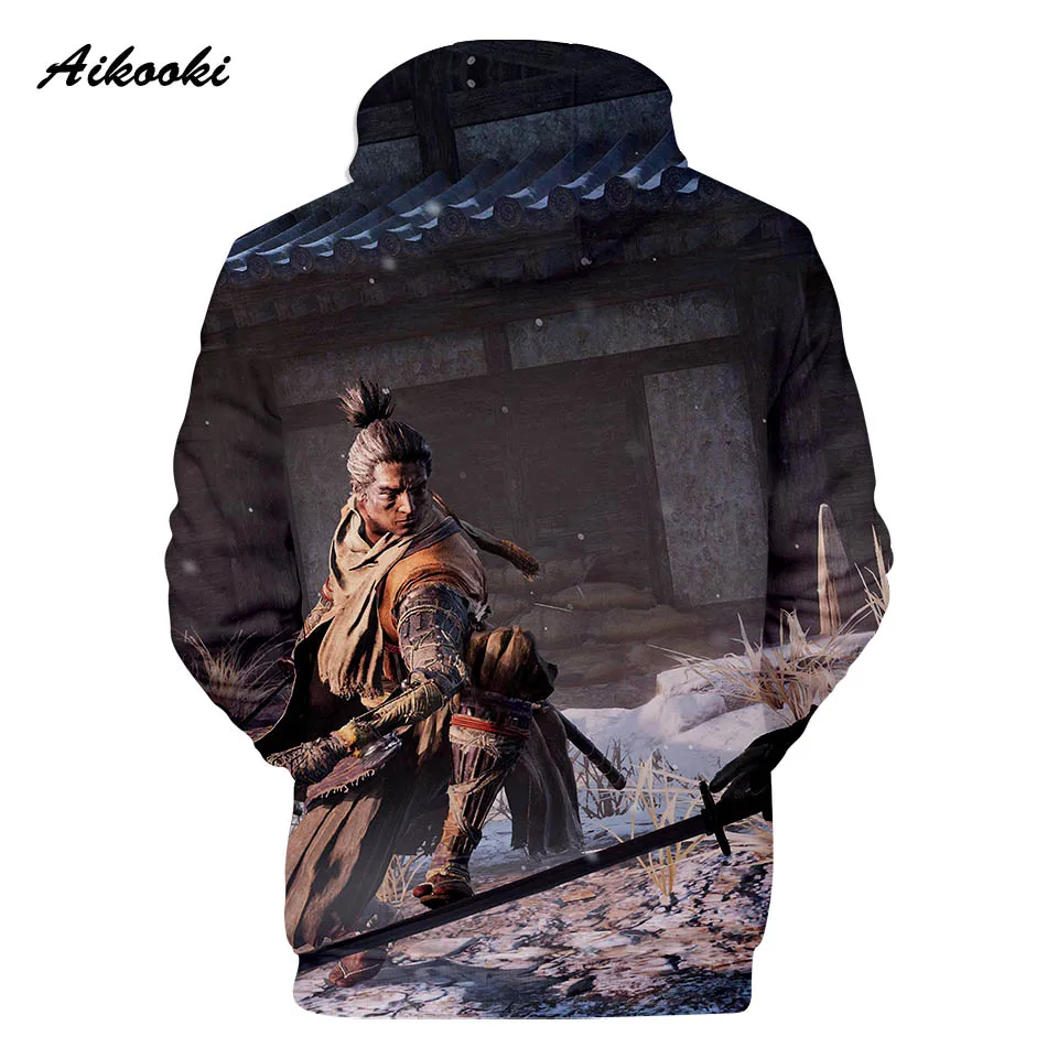 Aikooki 3D SEKIRO Shadows Die Twice толстовки для мужчин/женщин толстовки с капюшоном зимняя игра с капюшоном SEKIRO Shadows Die Twice polluverers