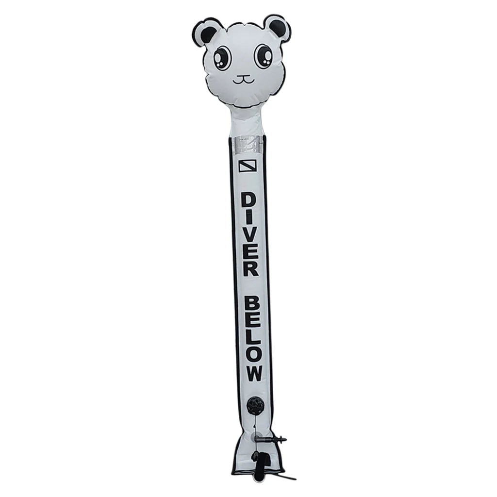 Diver Below Surface Marker Buoy Reflective Tape Edge SMB Sausage Signal Tube Surface Marker Buoy for Swimming Diving