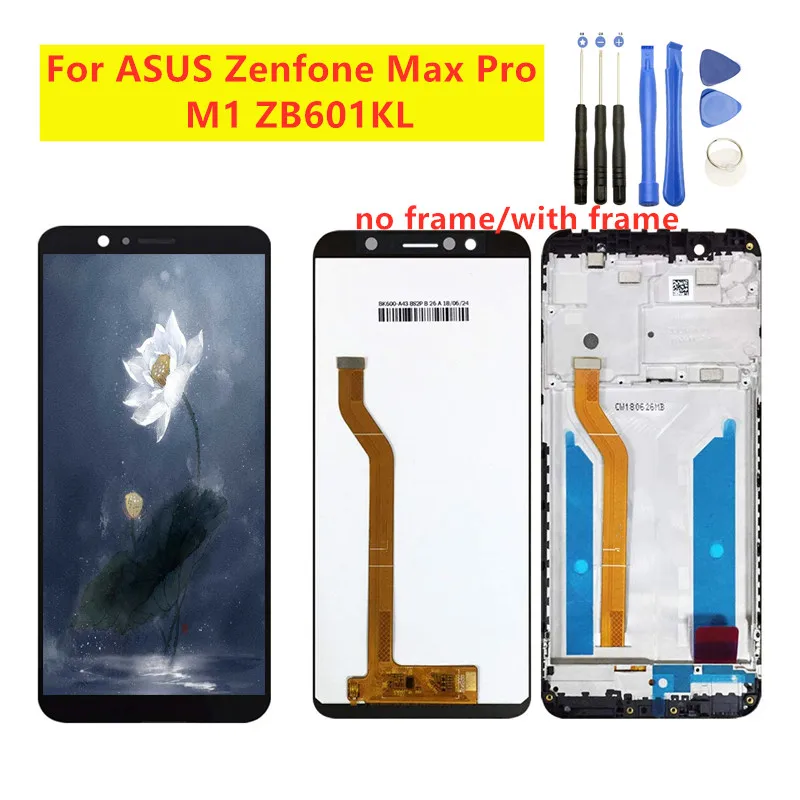 5,9" для ASUS ZenFone Max Pro M1 ZB601KL ZB602KL Сенсорная панель дигитайзер ЖК-экран с рамкой для ASUS ZB602KL lcd