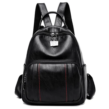 

Women Brand Leather Backpacks Classic Female Shoulder Bags Sac a Dos Travel Ladies Bagpack Luxury School Bags For Girls Mochilas