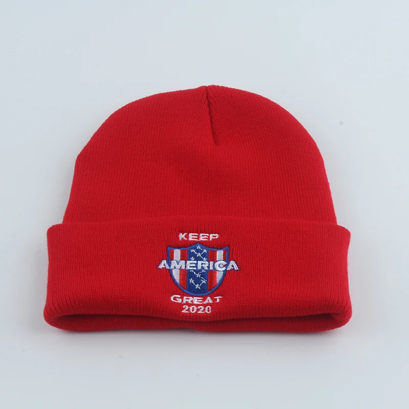 Keep America Great Hat мужские зимние шапочки Женские бини с буквами вязанная шапка с вышивкой повседневные Черные Skullies Beanies
