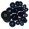 11mm-38mm 4-Hole Black Resin buttons for clothing Accessory Round button Sewing Craft Garment Scrapbooking 3