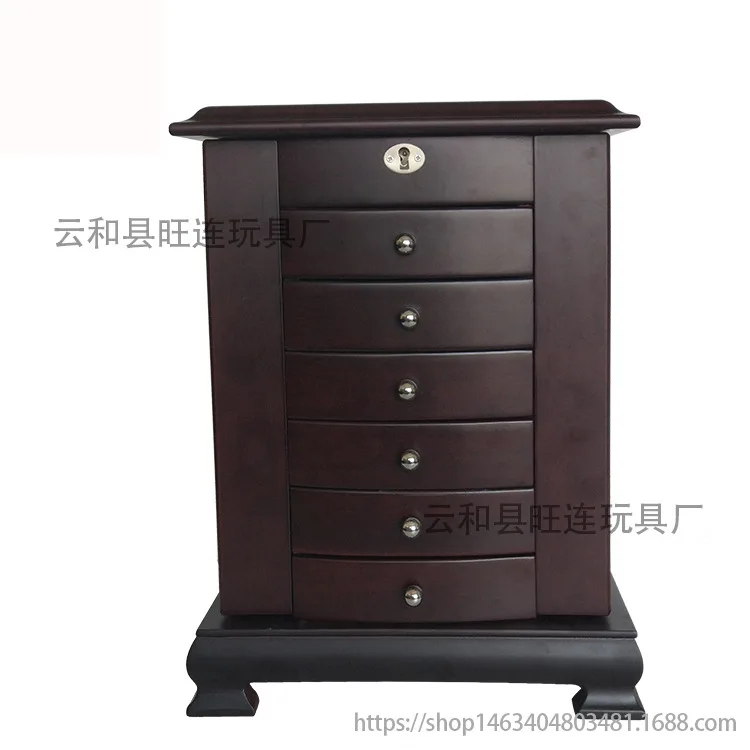 Новинка В стиле ретро многофункциональная коробка ювелирных изделий с двойной