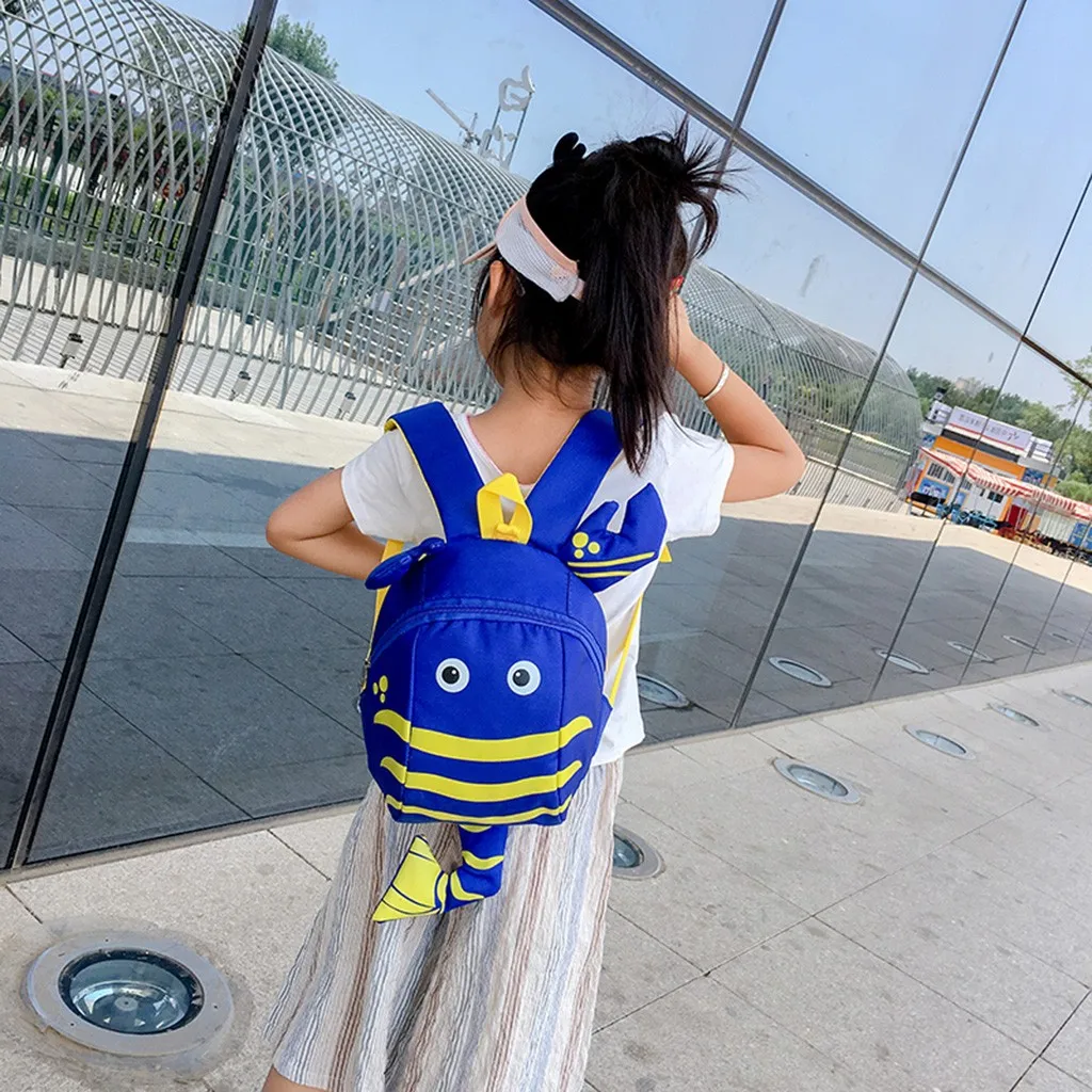 Children Kids Boys Girls Fashion Cute Cartoon 3D Lobster Anti-lost Backpack Bags Handbags Kids Backpack dropshipping Z905