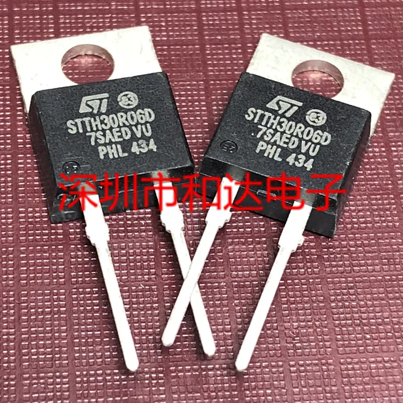 5 шт. STTH30R06D TO-220-2 600V 30A