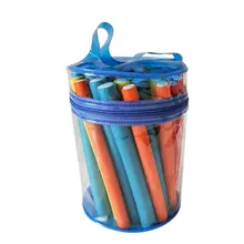 Портативный бигуди для волос гибкий набор стержней подходит для женщин, девушек и девочек. Дети не тепло бигуди мягкий гибкий стержень для завивки волос