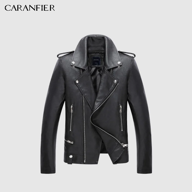 

CARANFIER New Arrival Mens Leather Suede Jackets men Motorcycles Jackets Fashion PU Leather coat male chaqueta cuero hombre