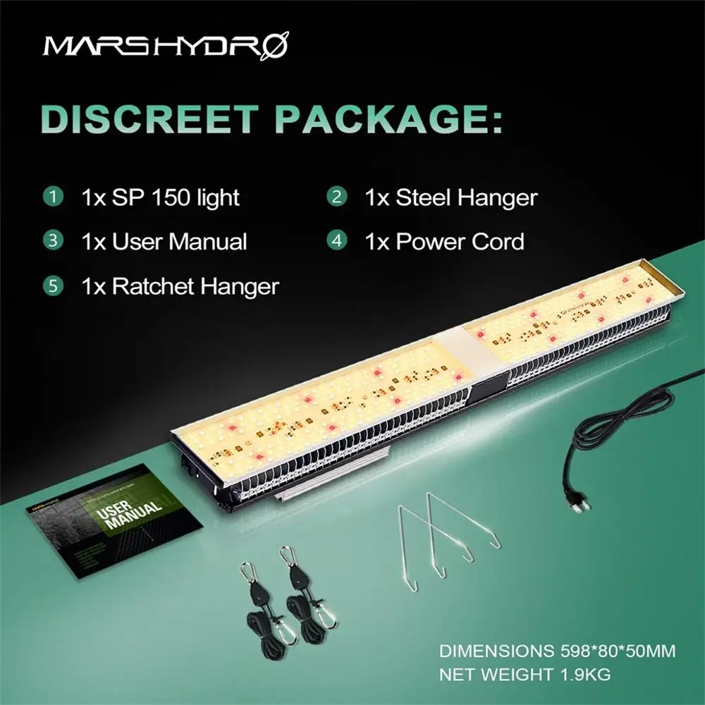 Mars Hydro SP 150 светодиодный Grow светильник полный спектр Крытый гидропоники сад