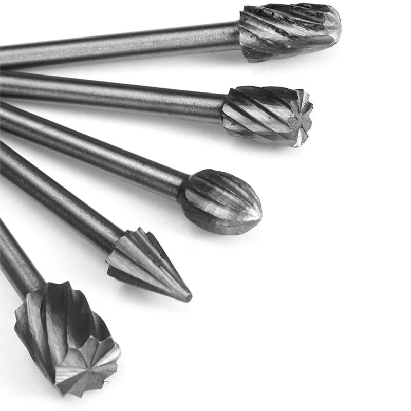 10Pcs 3mm HSS   帱 Ʈ Dremel ʰ ͸ Burrs  Ʈ   ݼ Ʈ  и Ŀ