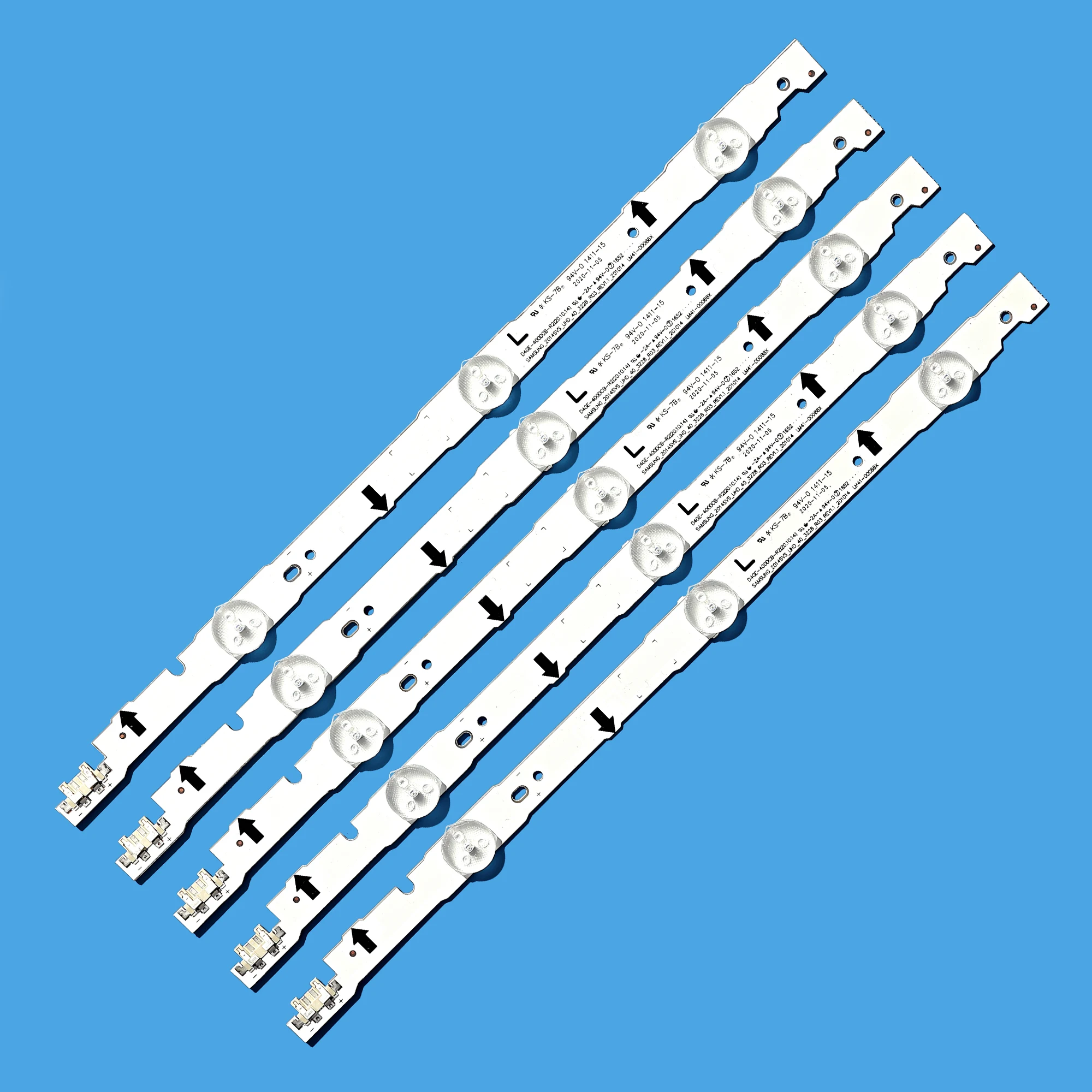 10pcs LED Backlight Strip 2014SVS40 D4GE-400DCA-R1 D4GE-400DCB-R1 For SamSung 40