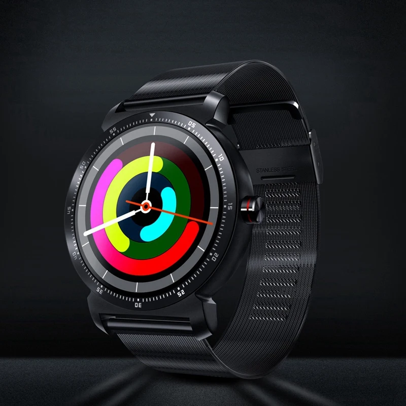 K88H Plus Smart Watch Bluetooth Sports Bracelet Heart Rate Tester Outdoor Pedometer-Black