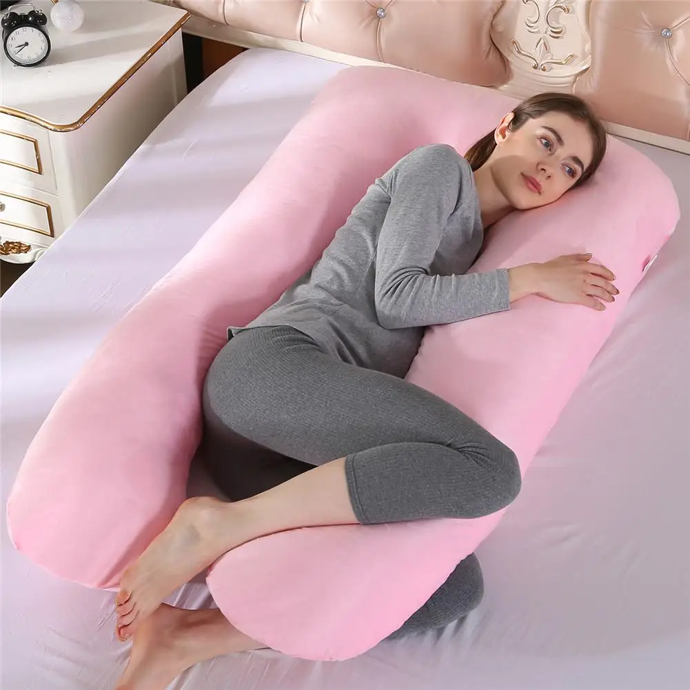 Полная подушка для тела для беременных u-образная полная хлопковая Съемная Подушка для беременных спальная Подушка для беременных женщин постельные принадлежности