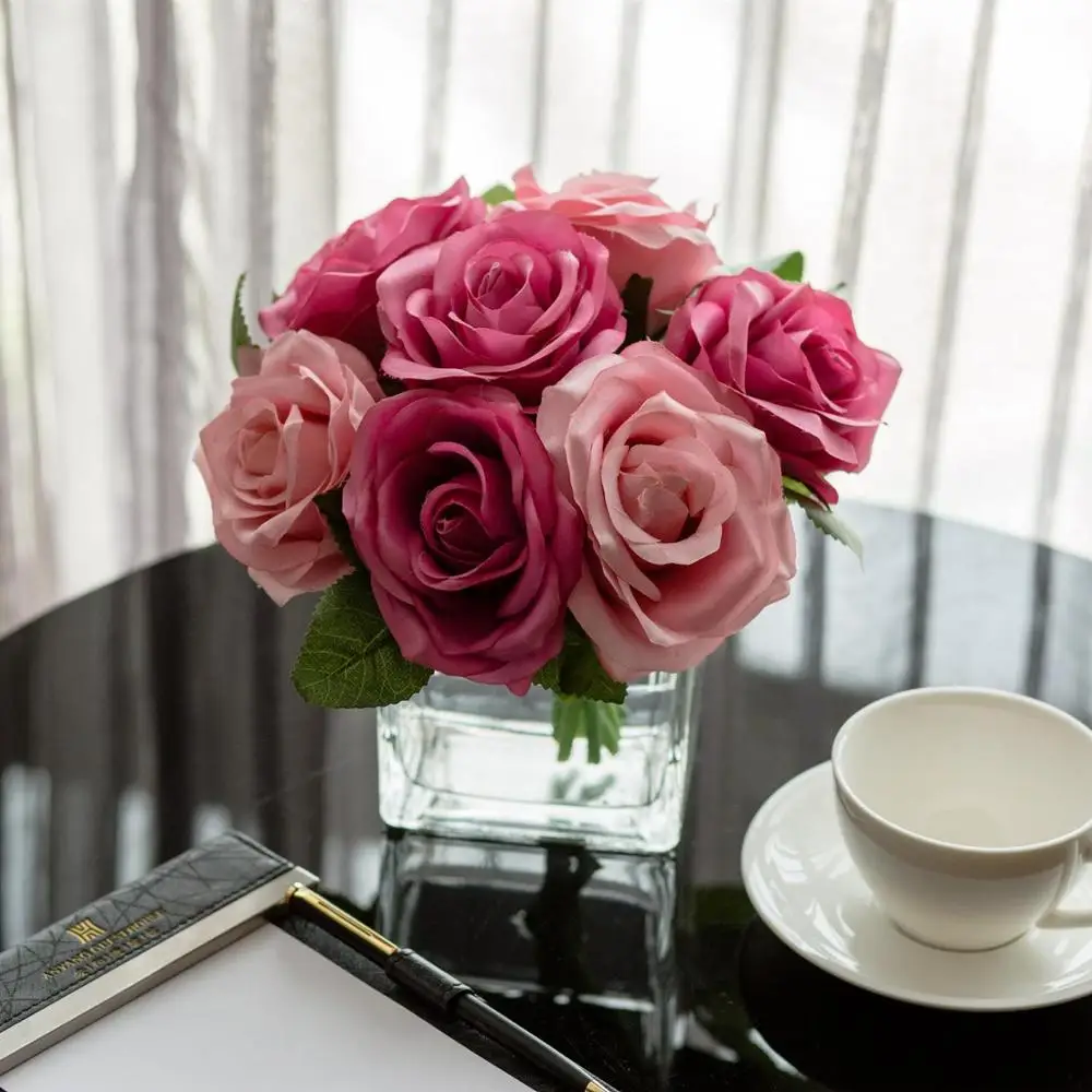 Artificial Flower Living Room Decoration Put Fake Flower Bouquet Potted Table Decoration Artificial Dried Flowers Aliexpress