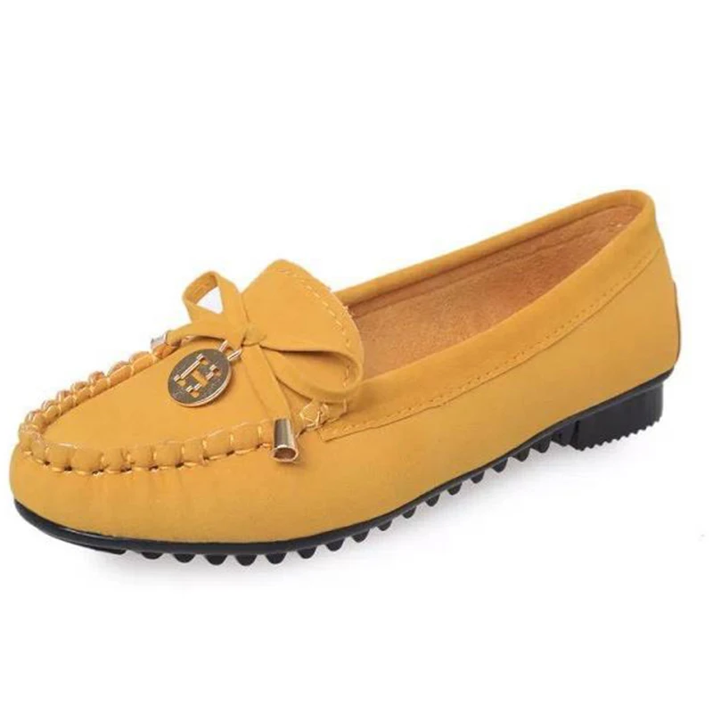 

Spring And Summer 2020 Trendy Shallow Mouth Simple Doudou Shoes Low Heel Women's Single Shoes Bow Toe Slip Resistant Work Shoes