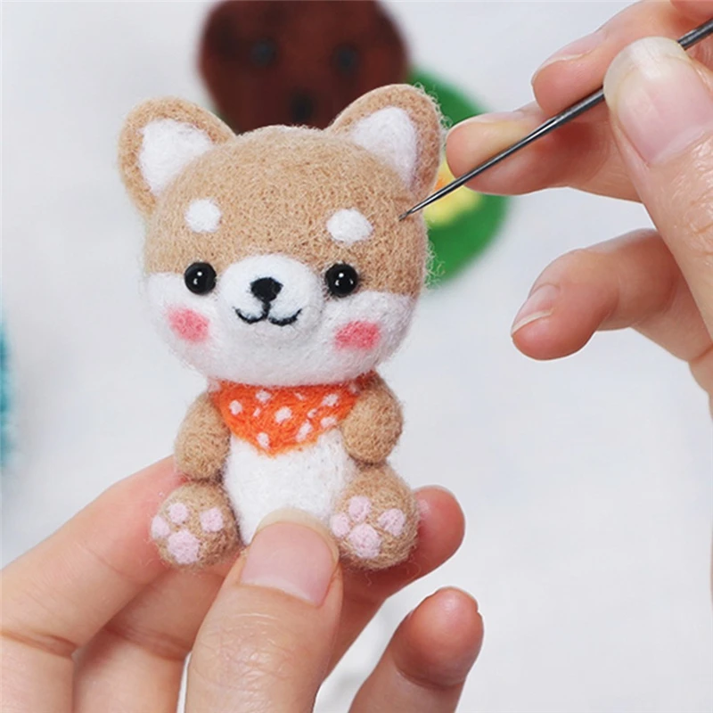 Кукла Шерсть Войлок ремесло DIY не законченный комплект игрушек ручной работы набор для игольчатого материала мешок пакет DIY Швейные аксессуары детские подарки