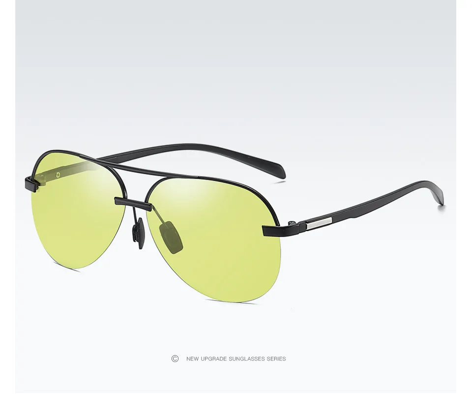 DPZ вождения фотохромные солнцезащитные очки для мужчин Поляризованные без оправы UV400 обесцвечивание солнцезащитные очки oculos de sol