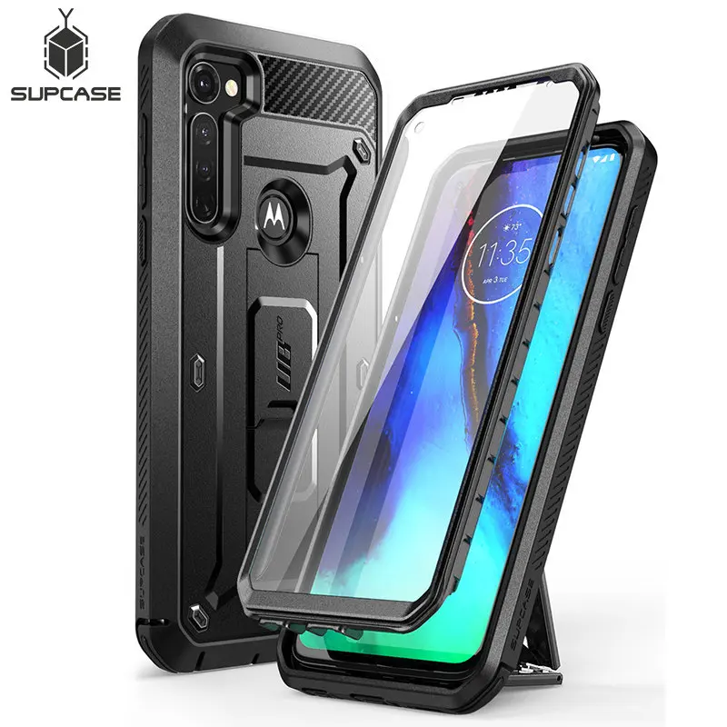 Supcase For Moto G Stylus Case (2020 Release) Ub Pro Full-Body Rugged Holster Protective Cover With Built-In Screen Protector