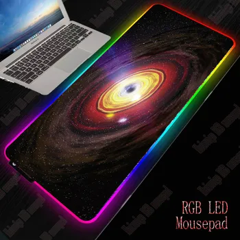 

XGZ Starry Large LED Light RGB Waterproof Gaming Mouse Pad USB Wired Gamer Mousepad Mice Mat 7 Dazzle Colors for Computer PC