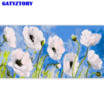 

GATYZTORY Frame Landscape Flower DIY Digital Painting by Numbers Hand Painted Kits Acrylic Modern Wall Art For Home Decor