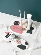 Best Offers Nordic Diatom mud Iron Toothbrush Holder Storage Rack with Tray Home Storage Accessories Bathroom Tool For Electric Toothbrushes Best Offers Nordic Diatom mud Iron Toothbrush Holder Storage Rack with Tray Home Storage Accessories Bathroom Tool For Electric Toothbrushes