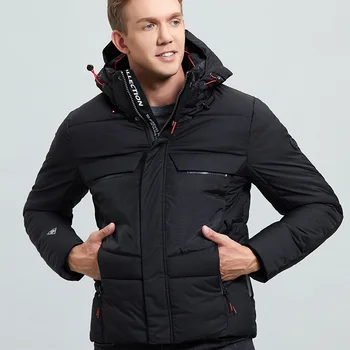 

2020 Winter Men's Thick Warm Winter Cotton Jacket Casual Men Coat Hooded Men Windbreaker Down Cotton Jacket
