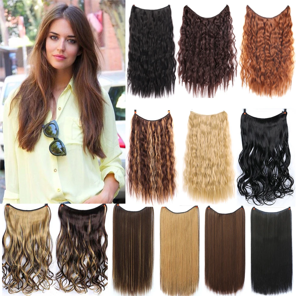 WEILAI длинные волнистые парики для женщин прическа наращивания волос термостойкие