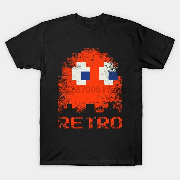 Мужская футболка Ретро Pacman футболка wo Мужская футболка тройники топ
