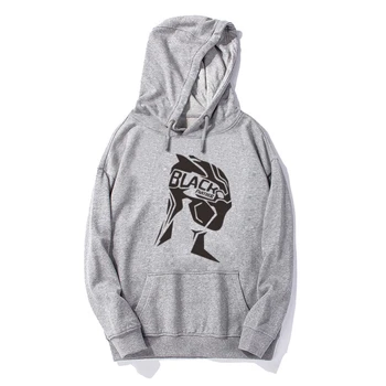 

Black Panther Hoodie Men Winter Warm Cotton Pullover Women Killmonger Hooded Sweatshirt Harajuku Fleece Hip Hop Streetwear