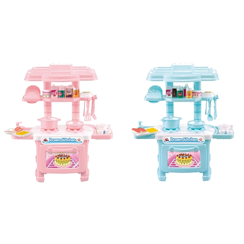 

Kids Kitchen Play Set Simulation Pretend Kitchen Baker Cooking Toys Chef Role Play Toys for Girls and Boys Gifts