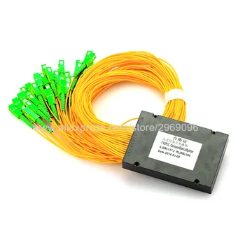 

Fiber Branching Device 1x32 ABS Box Cassette Card Inserting PLC splitter Module SC APC Connector Fiber Optical PLC Fiber Tool