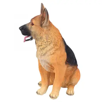 

Resin Dog Statues Garden Landscape Simulation Dog Lawn Figurine Balcony Puppy Animal Decoration Garden Dog Figurine Decor