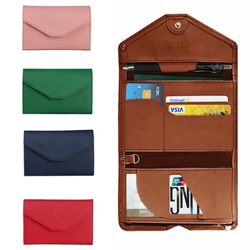 

Travel Passport Cover Folding Credit Card Holder Money Wallet ID Multipurpose Documents Flight Bit License Purse Bag Convenient