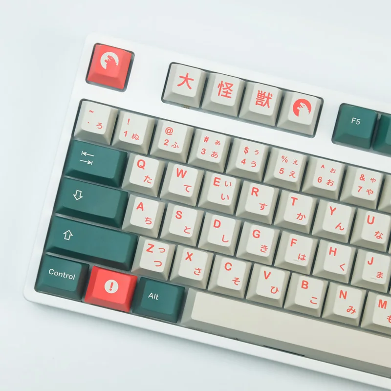 Chaves Gmk Kaiju Keycaps Cereja Perfil Pbt Sublimação Teclado Mecânico para mx Interruptor With1.75u 2u Shift 140 - Imagem 6
