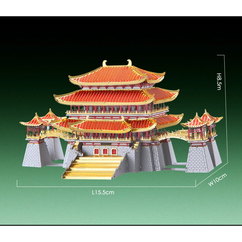 Piececool 3D металлическая головоломка фигурка игрушка Тан Райская Строительная модель обучающая головоломка 3D модели Подарочные игрушки для детей