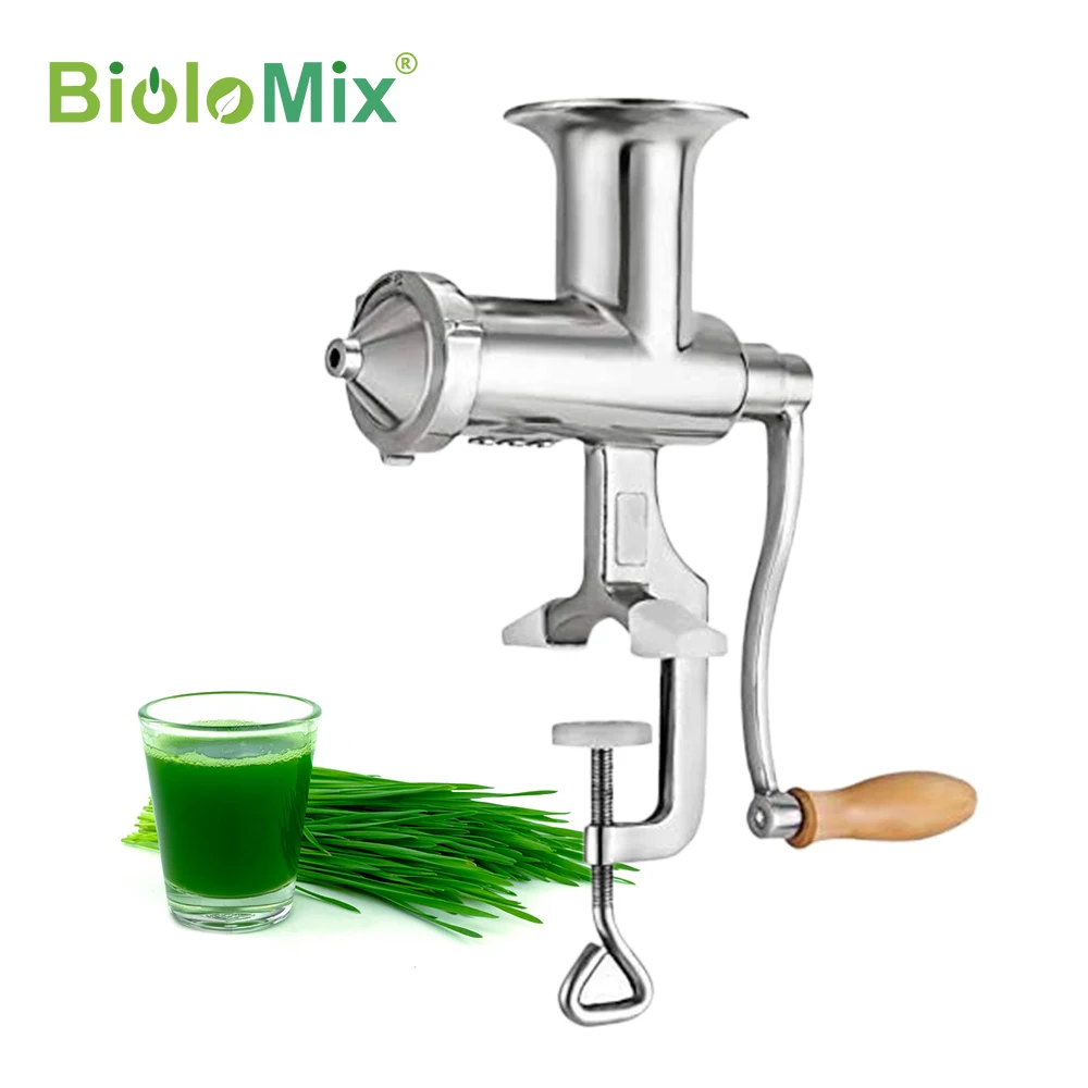 100% Stainless Steel Wheatgrass manual juicer fruit citrus juice extrator 2
