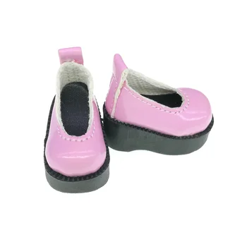 

Tilda 1/6 Doll Boots New Platform Shoes For Blythe Pullip Doll,4cm High Heel Leather Shoes for Blyth Accessories for Dolls Toys