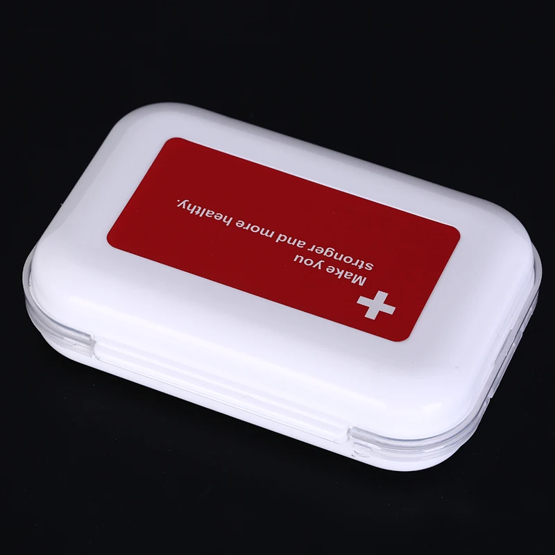 1pc Folding 8 Grids Portable Makeup Container Jewelry Pill Case Plastic Storage Box Pill Box 100mm*70mm