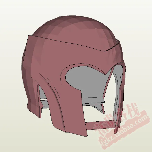 04 3D бумажная модель X-Man Max Eisenhardt шлем 1:1 носимая Косплей модель DIY ручной работы детские игрушки - Цвет: 04