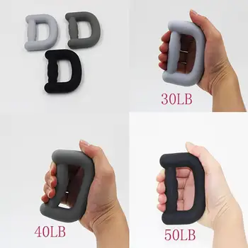 

D-Shape Silicone Sport Fitness Exercise Hand Grip Finger Strength Training Tool