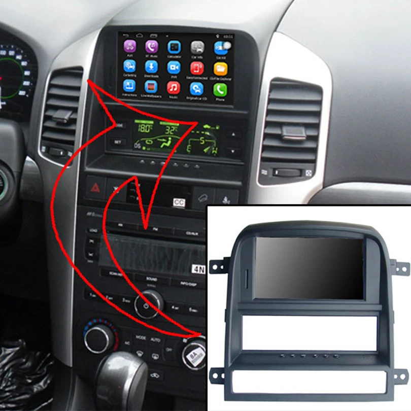 Автомобильный видеоплеер 6 2 дюйма Android 7 1 GPS навигация для Chevrolet Captiva 2008 2011