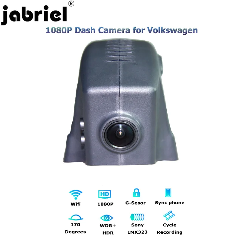 Камера Jabriel скрытая камера в автомобиль 1080P видеорегистратор на 24 часа для vw passat b5