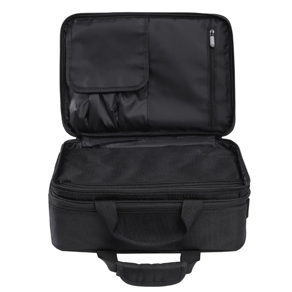 Cosmetic Bag Large Capacity Makeup Organizer Multilayer Female Storage Case Black Handbag Bolso Mujer High Quality Suitcase
