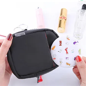 

Fashion Makeup Tools Bag With Cartoon Lipstick Printting Creative Portable Mini Polyester Cosmetics Cases Easy-Carry