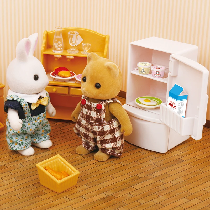 Toy Doll Furniture-Set Animal Family 1:12 Simulation-Forest Children Room-Game-Toy Gifts