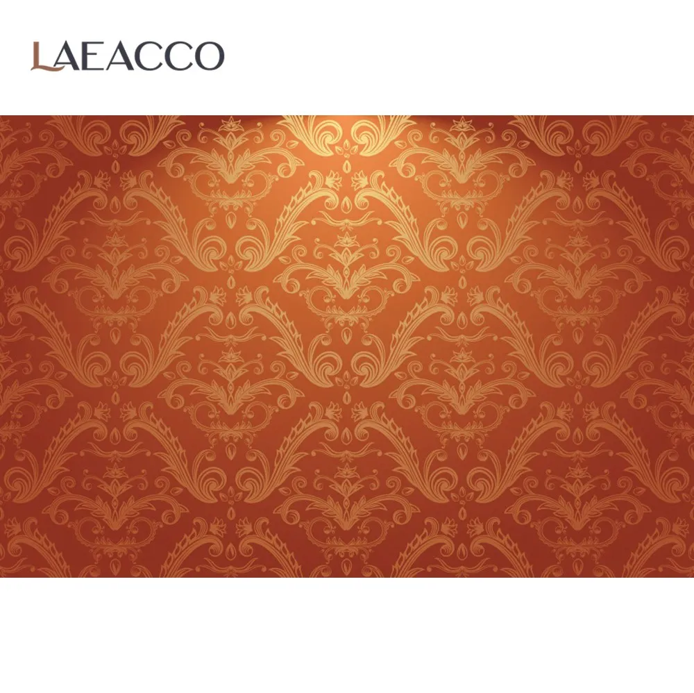 

Laeacco Old Vintage Damask Wedding Party Decor Seamless Pattern Photographic Background Photo Backdrop Photocall Photo Studio