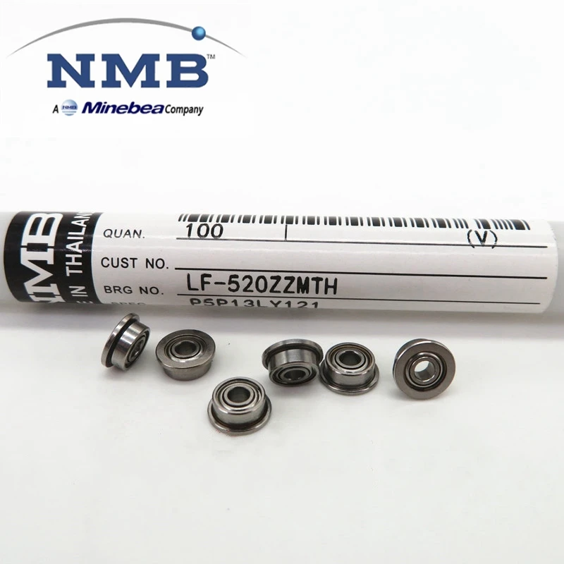 20 Stück NMB Minebea Hochgeschwindigkeits-Miniatur-Flanschlager, verschiedene Bohrungsgrößen 2 mm–10 mm, kompakte Flanschlager für den industriellen Einsatz – Detail 3