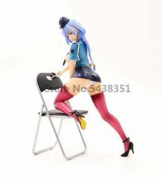 

21cm Japanese Anime Skytube MILESTONE Queued Ted Policewoman Uniform Sexy Girls Anime PVC Action Figures Model Toys for Gifts